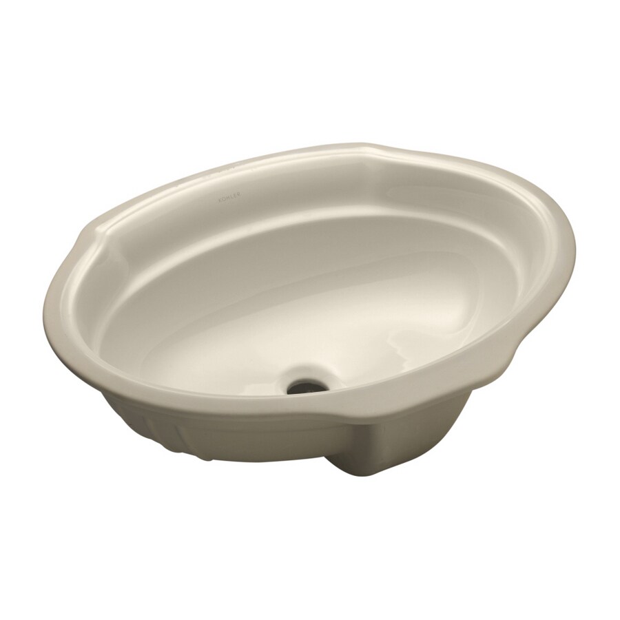KOHLER Leighton Biscuit Undermount Bath Sink in the Bathroom Sinks