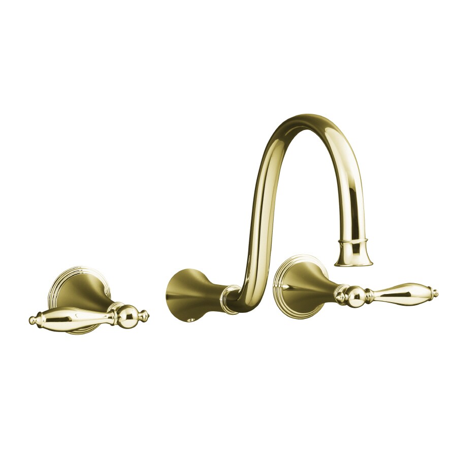 Kohler Finial Vibrant French Gold 2 Handle Widespread Bathroom
