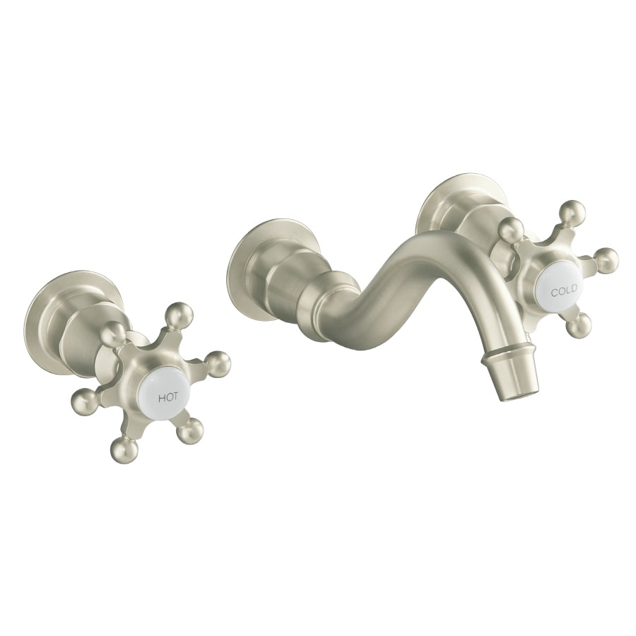 Shop KOHLER Antique Vibrant Brushed Nickel 2-Handle Widespread