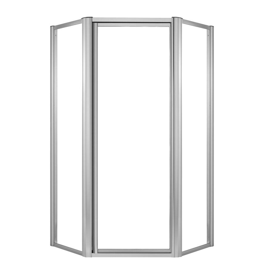Kohler 27 3 4 W X 72 H Bright Silver Neo Angle Shower Door At Com Kohler 27 3 4 W X 72 H Bright Silver Neo Angle Shower Door