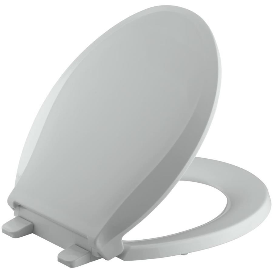 KOHLER Quiet Close GripTight Cachet Plastic Round SlowClose Toilet Seat at