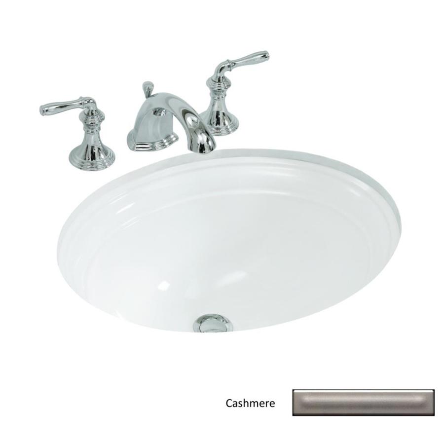 Shop KOHLER Devonshire Cashmere Undermount Oval Bathroom ...