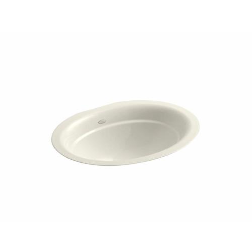 Kohler Serif Almond Cast Iron Undermount Oval Bathroom Sink At 5114