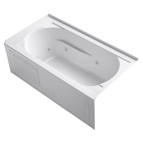 KOHLER Devonshire 32-in W x 60-in L White Acrylic Oval In ...