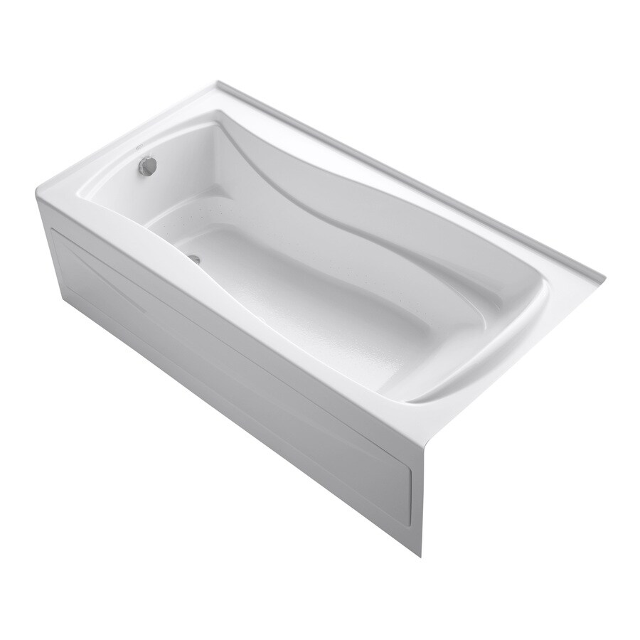 KOHLER Mariposa 36-in W x 72-in L White Acrylic Hourglass In Rectangle Left-Hand Drain