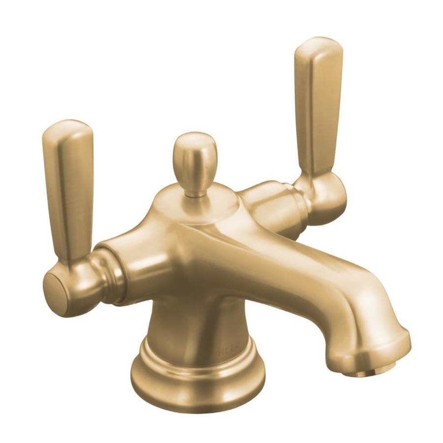 KOHLER Bancroft Vibrant Brushed Bronze 2handle Single Hole WaterSense Bathroom Sink Faucet with