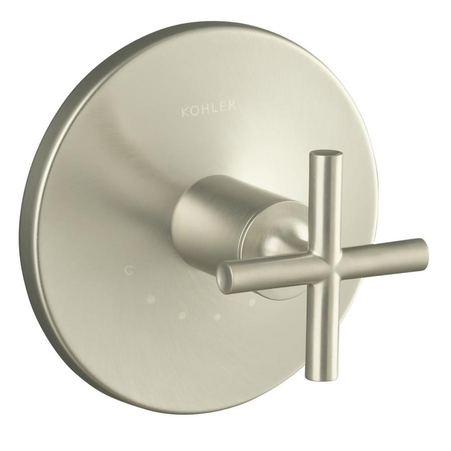 KOHLER Vibrant Brushed Nickel Cross Shower Handle at