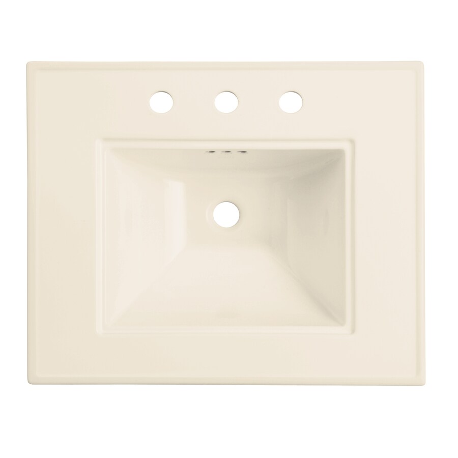 KOHLER Memoirs Almond Pedestal Sink Top (4" Centerset) at