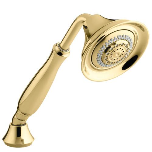 KOHLER Forte Vibrant Polished Brass 4-Spray Shower Head and Handheld ...