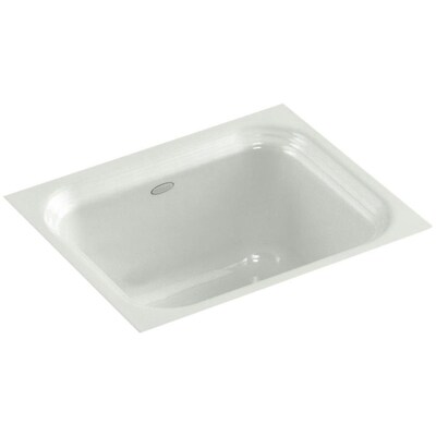 Kohler Northland Sea Salt Single Bowl Cast Iron Undermount Single Bowl Cast Iron Undermount