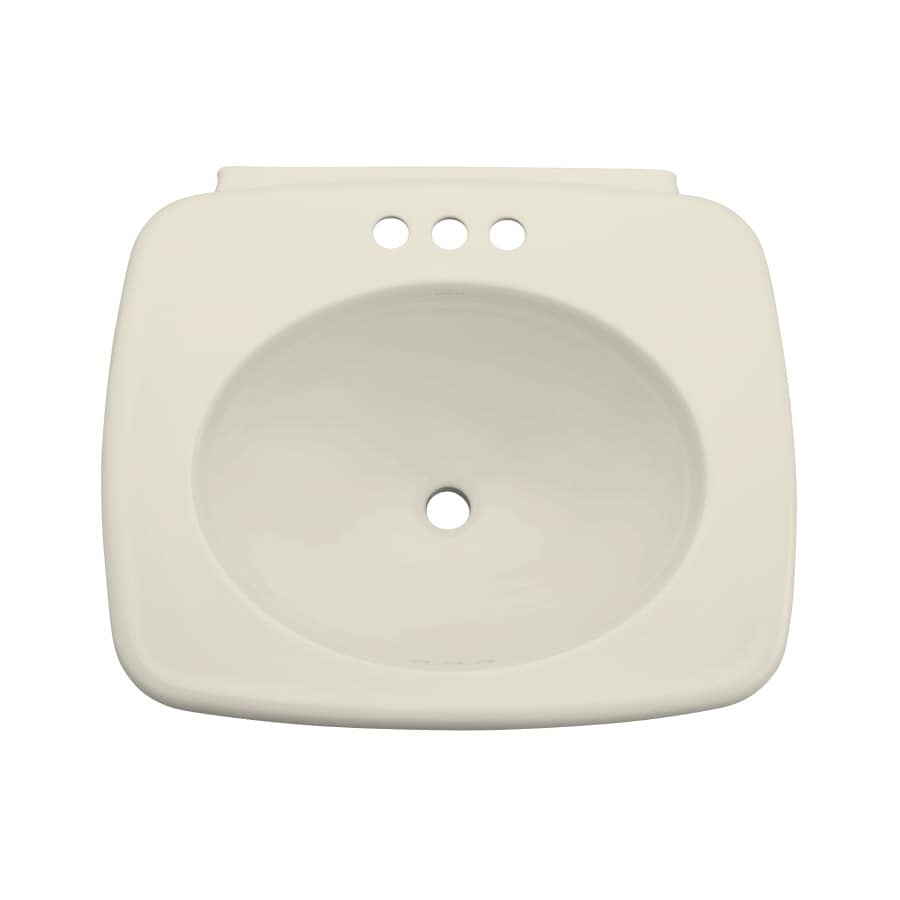 Kohler Bancroft 24 In L X 21 W Almond Vitreous China Kohler Bancroft 24 In L X 21 W Almond Vitreous China Rectangular Pedestal