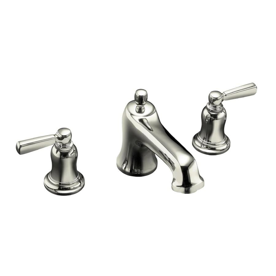 KOHLER Bancroft Vibrant Polished Nickel 2-Handle Commercial/Residential Deck Mount Roman Bathtub Faucet