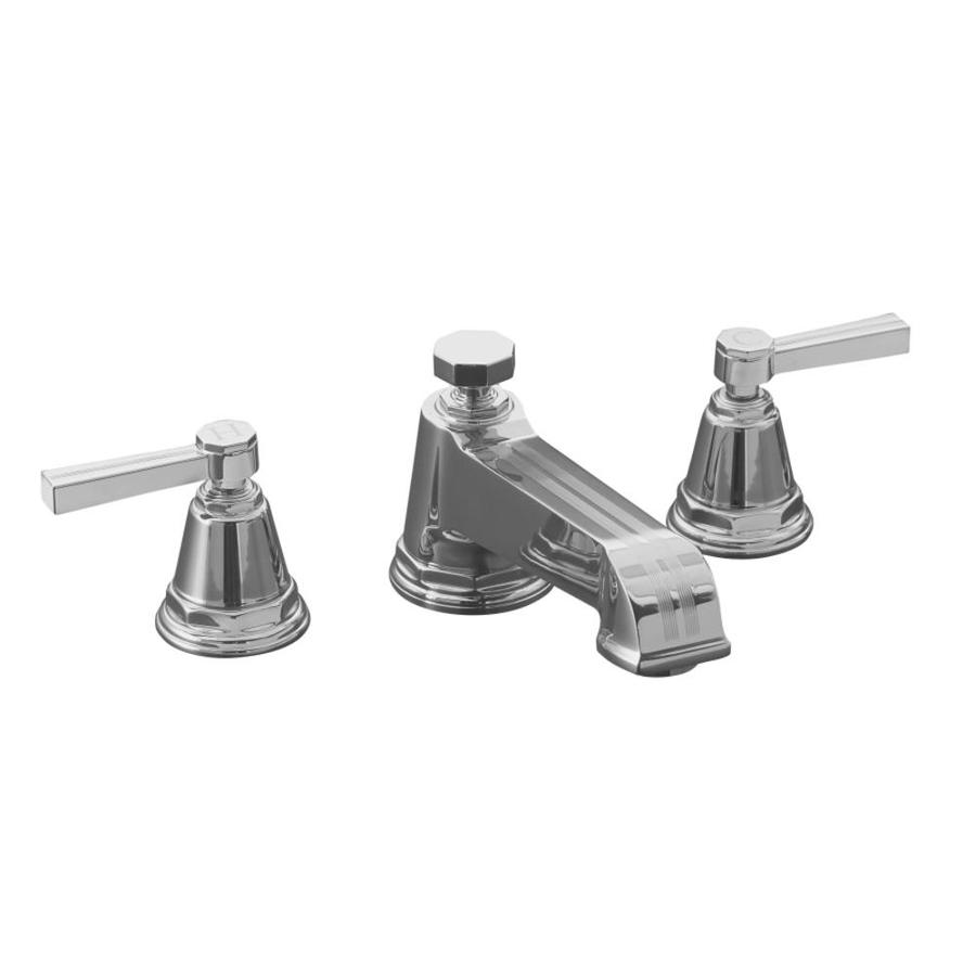 KOHLER Pinstripe Polished Chrome 2Handle Deck Mount Roman Bathtub Faucet at