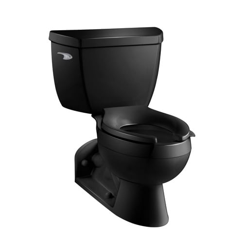 KOHLER Barrington Black Black Elongated Standard Height 2 ...