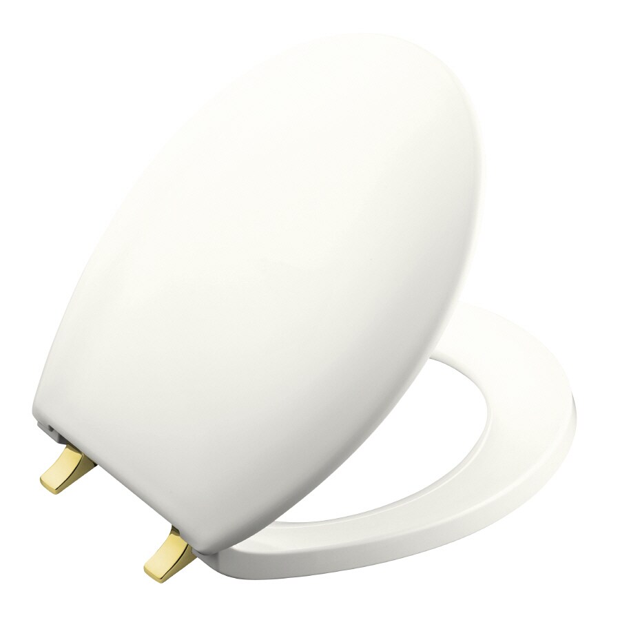 KOHLER Round White Bancroft Toilet Seat at
