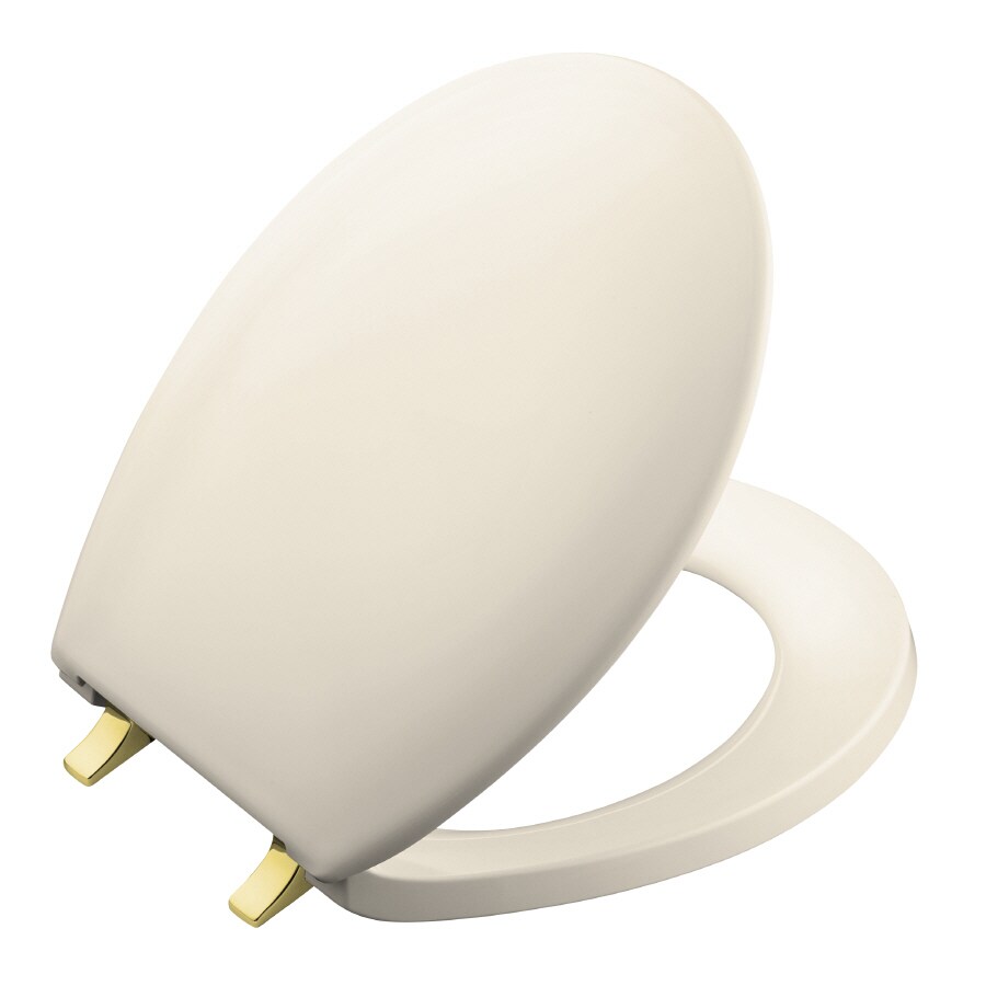 KOHLER Round Almond Bancroft Toilet Seat in the Toilet Seats department