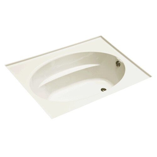 KOHLER Windward 42in W x 60in L Biscuit Acrylic Oval In Rectangle