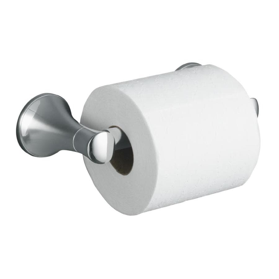 KOHLER Coralais Polished Chrome Surface Mount Spring-Loaded Toilet ...