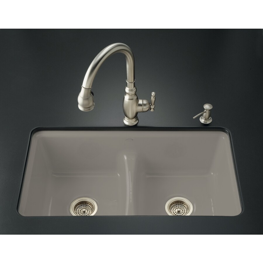 Kohler Deerfield Double Basin Undermount Enameled Cast Iron