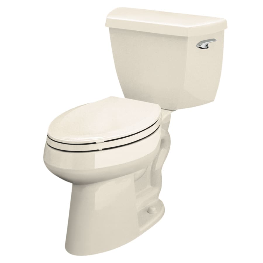 KOHLER Highline Almond WaterSense Labeled Elongated Chair Height 2 ...