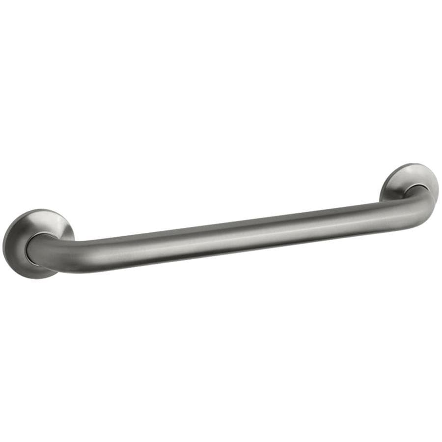 KOHLER 14.8125-in Vibrant Brushed Nickel Wall Mount Grab Bar at Lowes.com