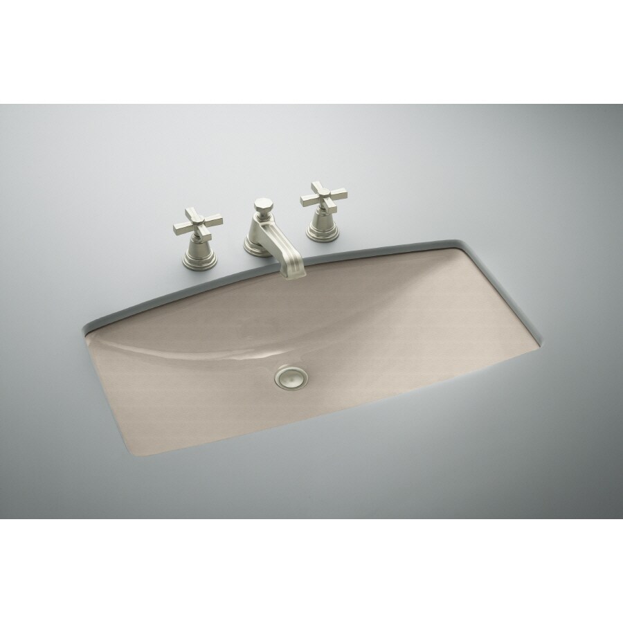 KOHLER Man's Lav Cane Sugar Cast Iron Undermount Rectangular Bathroom ...