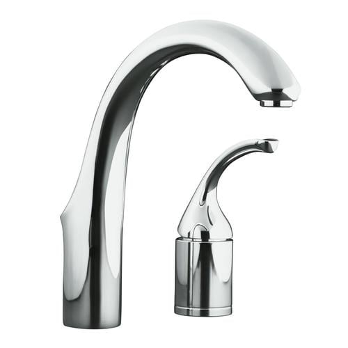 KOHLER Forte Polished Chrome 1-Handle Deck Mount High-Arc Handle/Lever ...