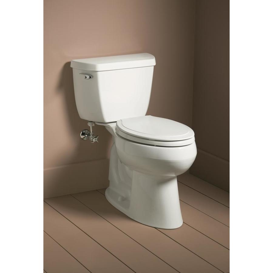 Kohler Rutledge White Elongated Slow Close Toilet Seat At