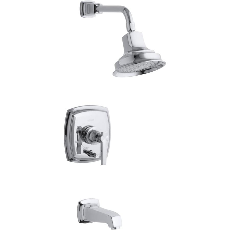 Shop KOHLER Margaux Polished Chrome 1Handle Bathtub And Shower Faucet