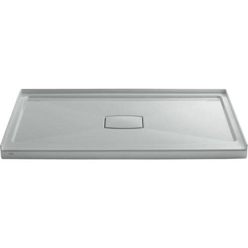 KOHLER Archer Ice Grey Acrylic Shower Base 36-in W x 60-in L with ...