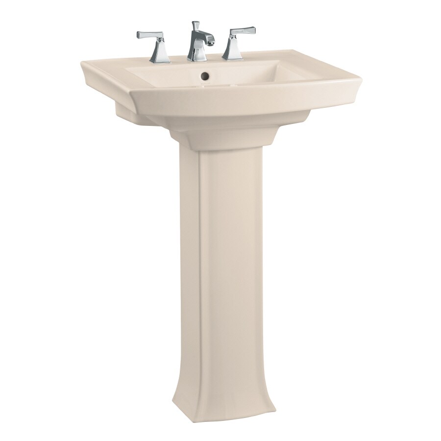 KOHLER Archer 35in H Innocent Blush Vitreous China Complete Pedestal