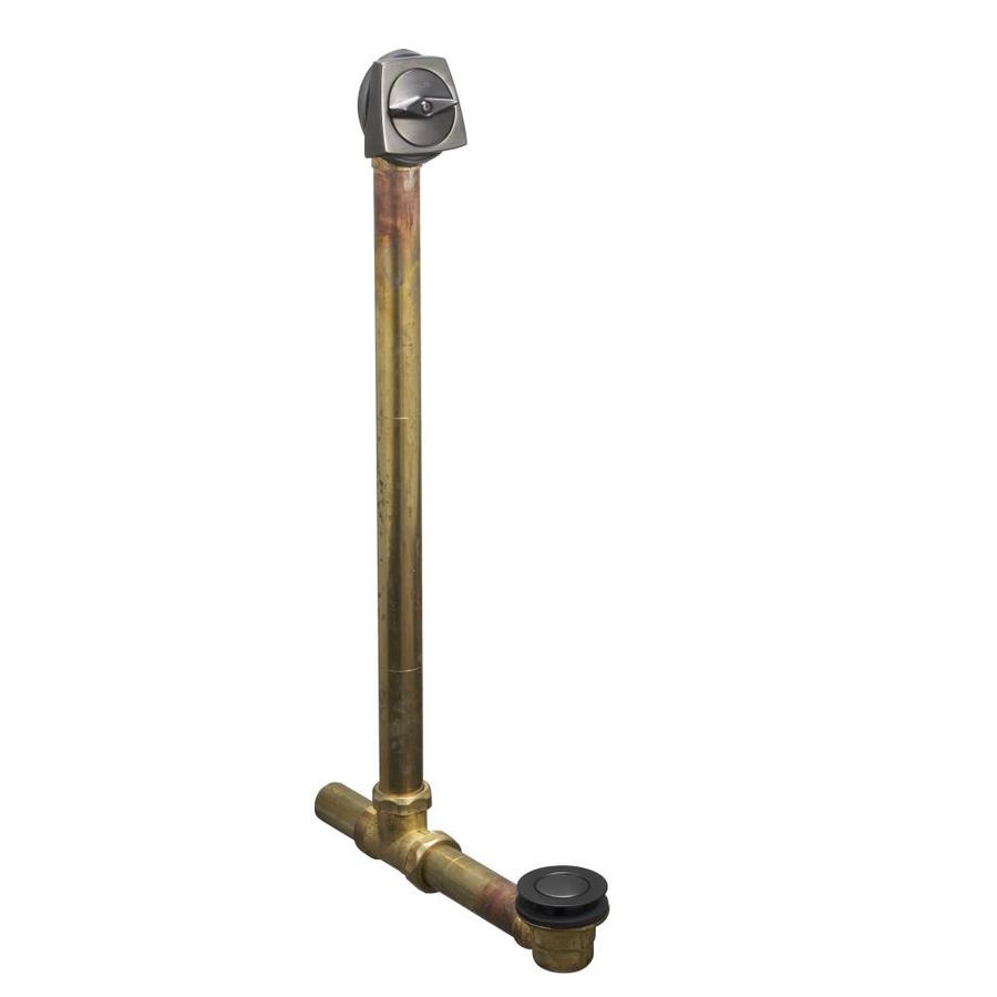 KOHLER 1.5in Brushed Black Triplever Drain with Brass Pipe in the