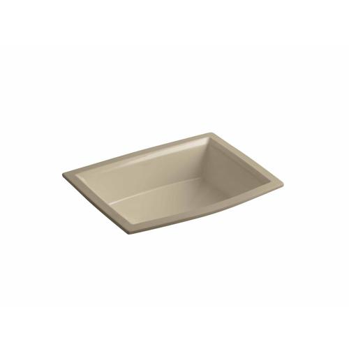 KOHLER Archer Mexican Sand Undermount Rectangular Bathroom Sink with