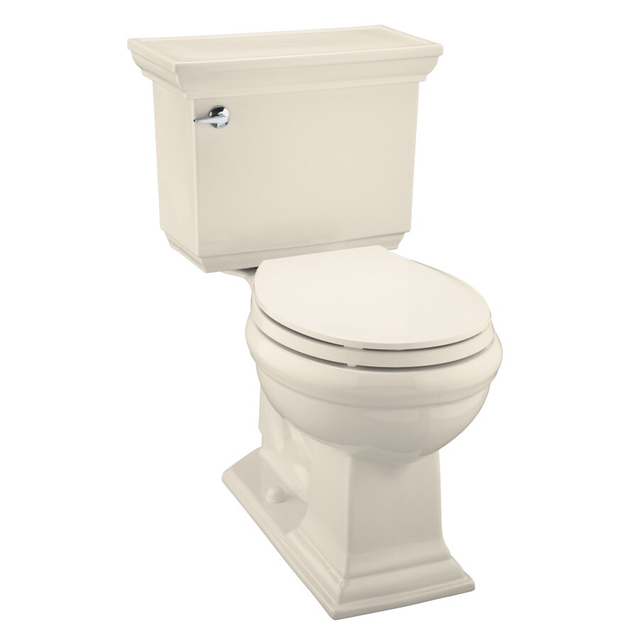 KOHLER Memoirs Almond High Efficiency Round Toilet in the Toilets department at