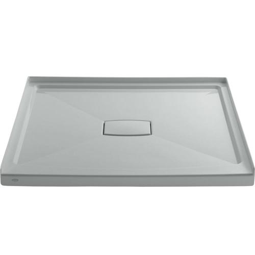 KOHLER Archer Ice Grey Acrylic Shower Base 48-in W x 48-in L with ...