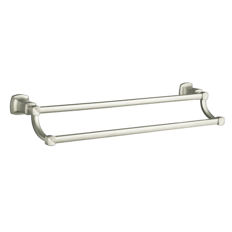 KOHLER Margaux 24in Vibrant Brushed Nickel Wall Mount Double Towel Bar