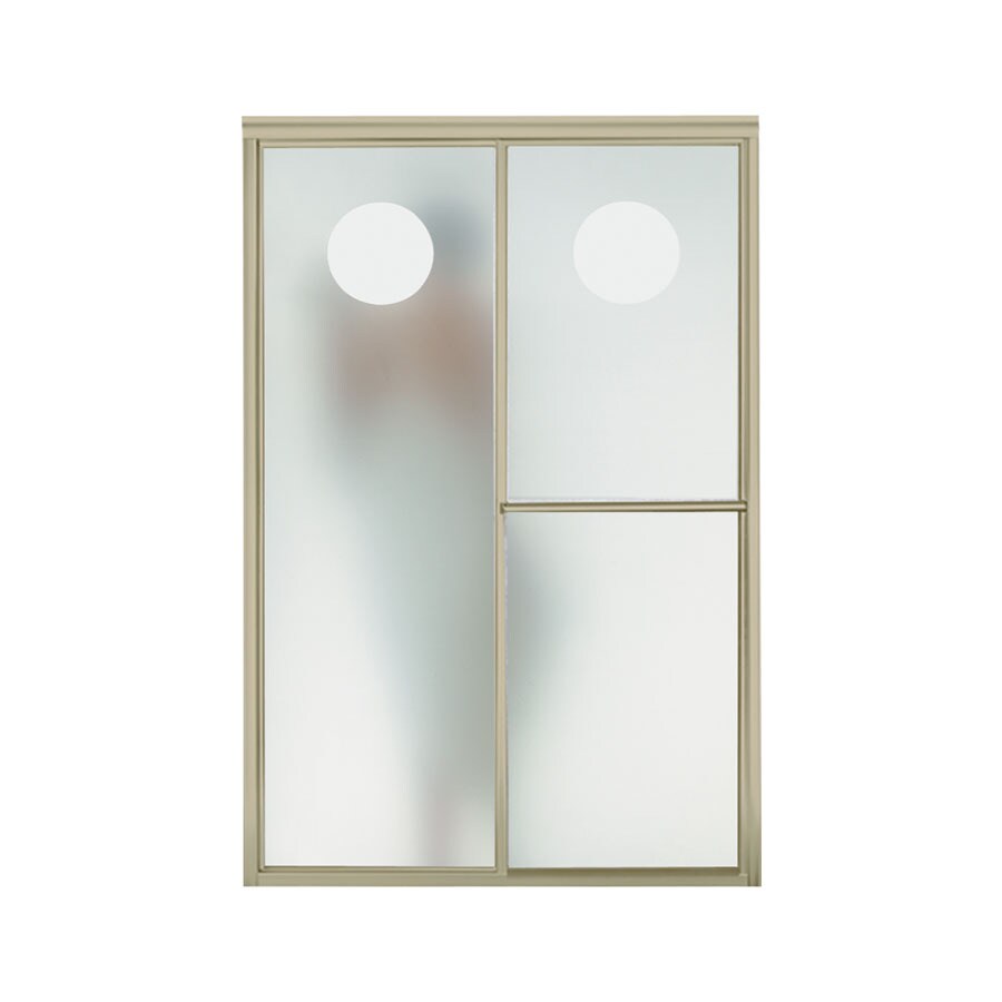 Sterling 5975-48N-G61 48-7/8"W x 70"H Polished Nickel Sliding Shower Door