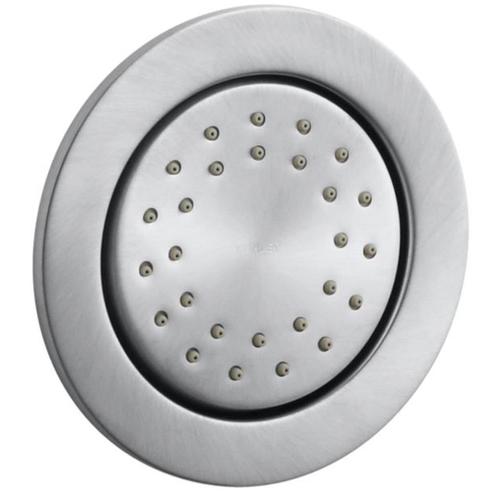 KOHLER WaterTile Brushed Chrome Bathtub and Shower Jet in the Bathtub