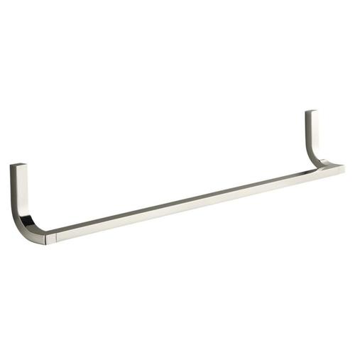 KOHLER Loure 24in Vibrant Polished Nickel Wall Mount Single Towel Bar