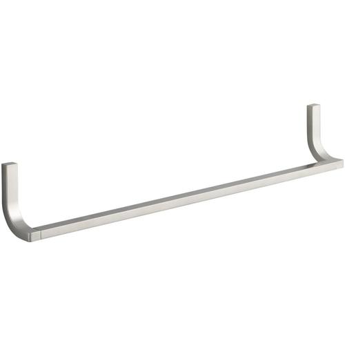 KOHLER Loure 24in Vibrant Brushed Nickel Wall Mount Single Towel Bar