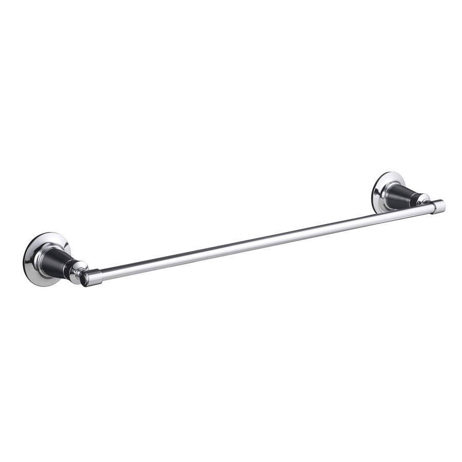 KOHLER Archer Polished Chrome Single Towel Bar Common 24 in