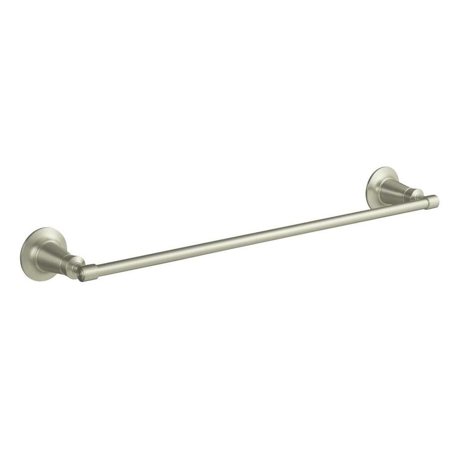 KOHLER Archer Vibrant Brushed Nickel Single Towel Bar (Common: 24-in ...