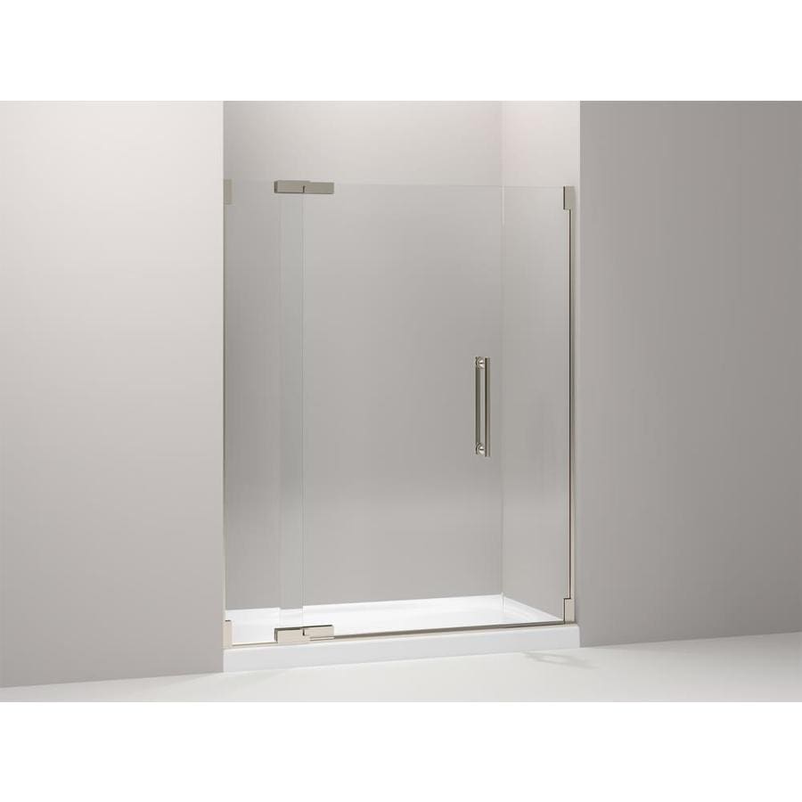Kohler Purist 36 25 In To 59 75 W Frameless Anodized Brushed Kohler Purist 36 25 In To 59 75 W Frameless Anodized Brushed Bronze Pivot Shower Door