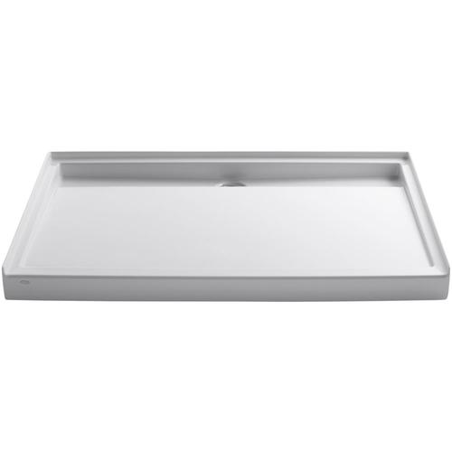 KOHLER Groove White Acrylic Shower Base 42in W x 60in L with Back Drain in the Shower Bases