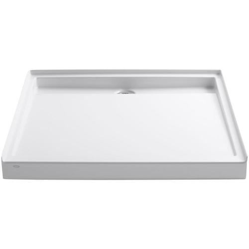 KOHLER Groove White Acrylic Shower Base 48in W x 48in L with Back