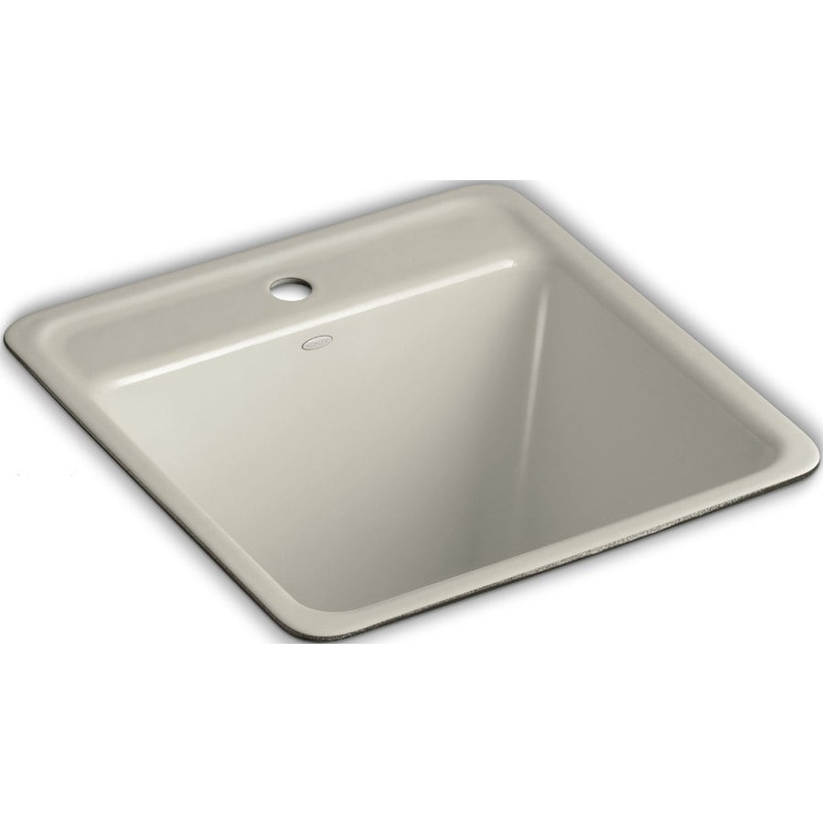 KOHLER Sandbar Undermount Cast Iron Utility Tub at