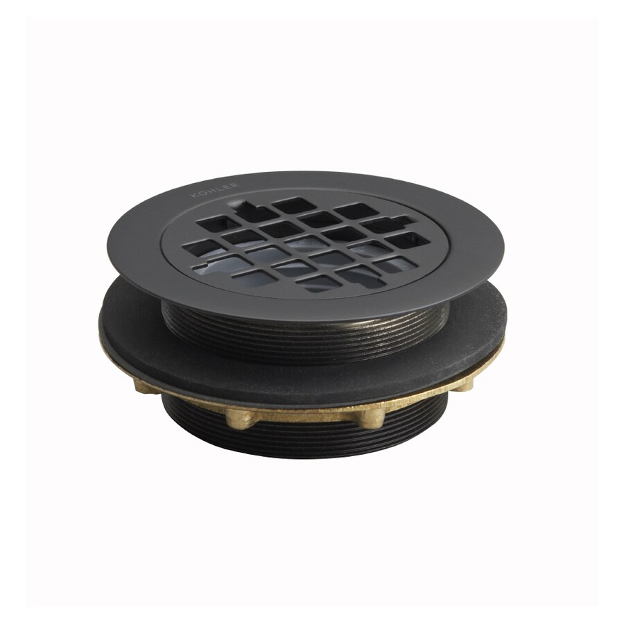KOHLER Oilrubbed Bronze Strainer Shower Drain in the Bathtub Drains