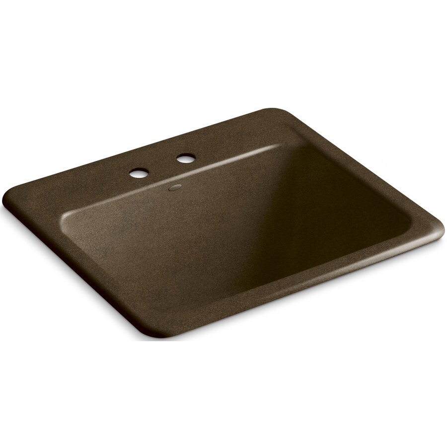 KOHLER Glen Falls SelfRimming Utility Sink with TwoHole Faucet