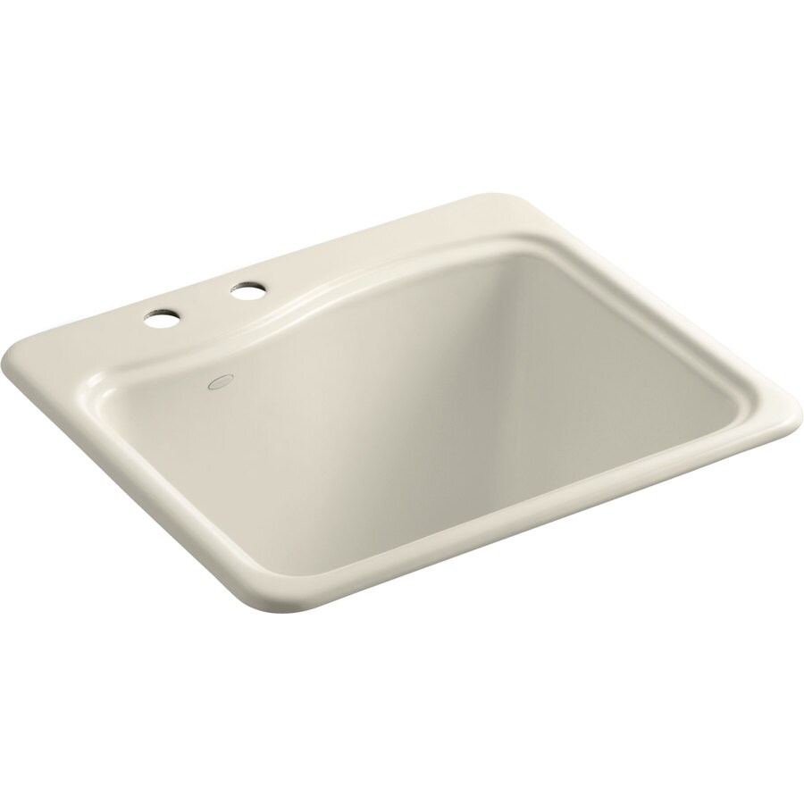 KOHLER Almond Self-Rimming Cast Iron Laundry Sink in the Utility Sinks ...