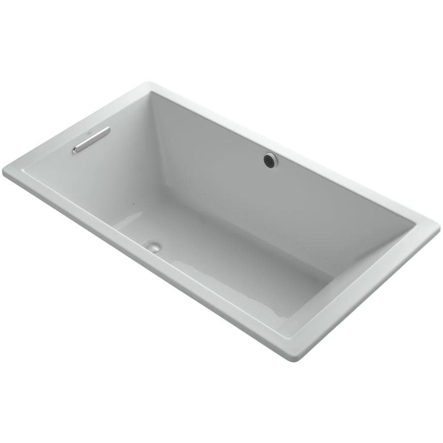 KOHLER Underscore 36-in W x 66-in L Ice Gray Acrylic Rectangular Front ...